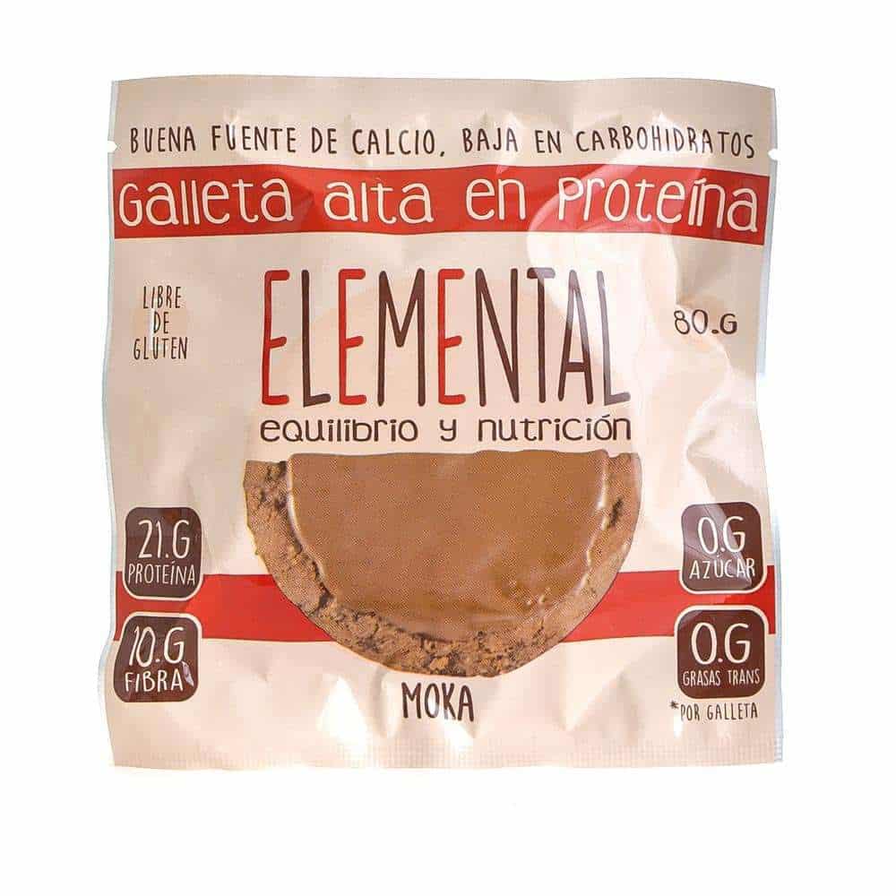 Galleta Alta En Proteina Moka x80 Gr Elemental