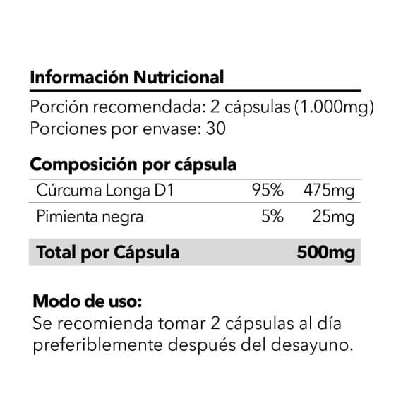 Curcuma x60 Capsulas Pangea