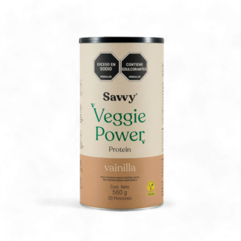 11111 Proteina Veggie Power Sabor Vainilla x560Gr Savvy