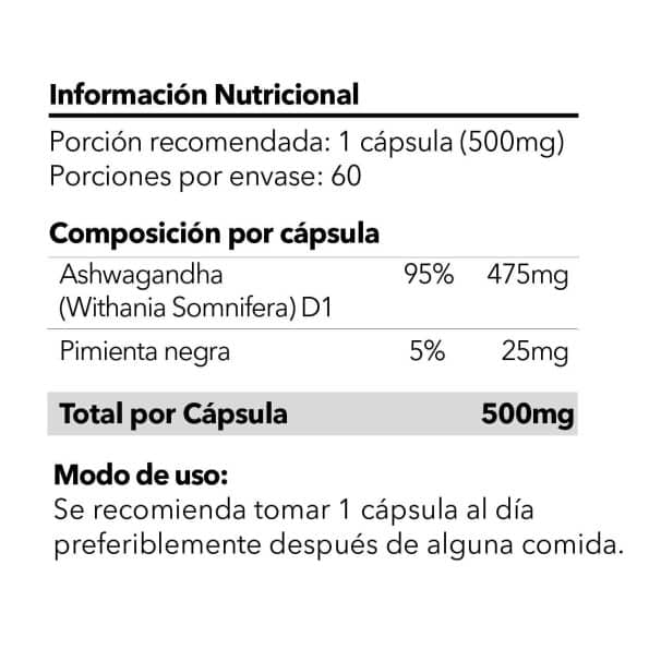 Ashwagandha x60 Capsulas Pangea