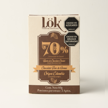 Chocolate Premium al 70% x 60 gr Lok