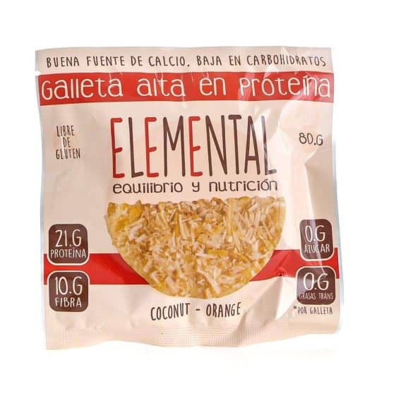 Galleta Alta En Proteina Coconut x80 Gr Elemental