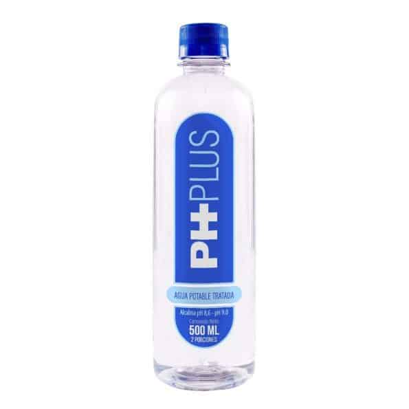 Agua Potable Tratada Ph 9 Alcalina x500mL Ph Plus