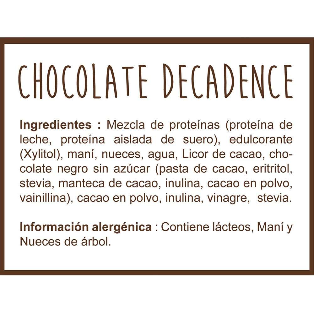 Galleta Alta En Proteina Chocolate Decadence x80 Gr Elemental