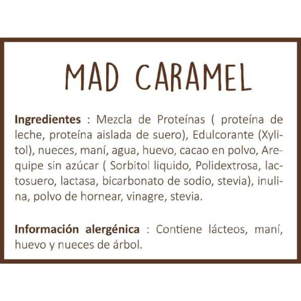 Brownie Alto En Proteina Mad Caramel x100Gr Elemental