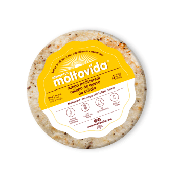 Arepa multicereal Rellena De Queso De Búfala x380Gr Moltovida