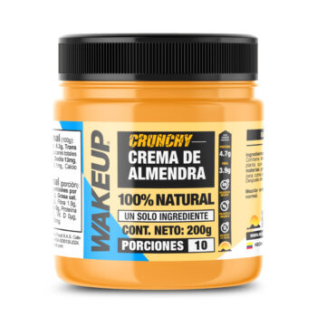 Crema De Almendras Crunchy x200Gr Wakeup