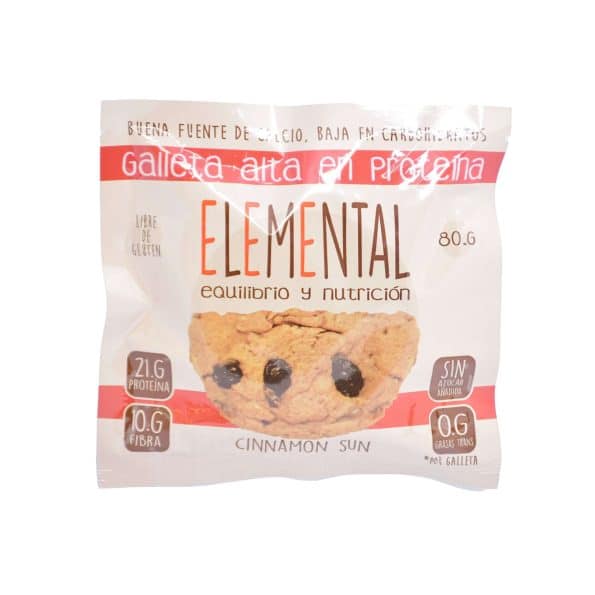 Galleta Alta En Proteina Cinnamon Sun x80Gr Elemental