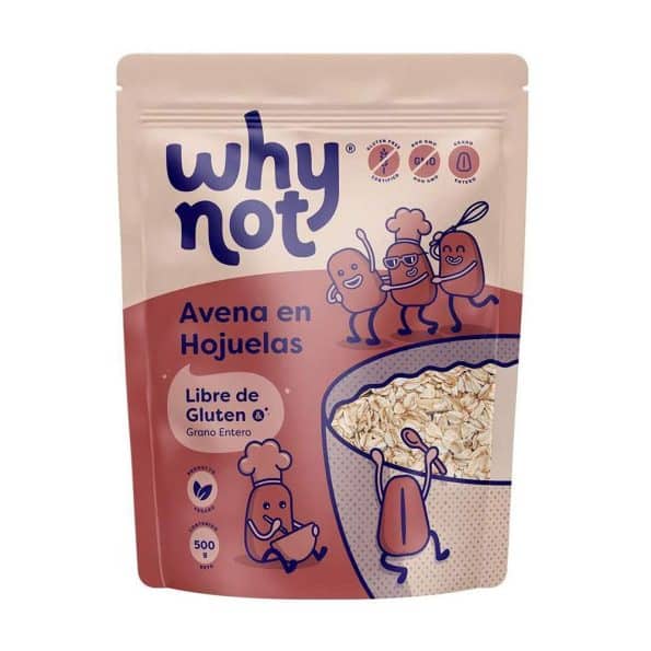 Avena En Hojuelas Libre De Gluten x500Gr Why Not