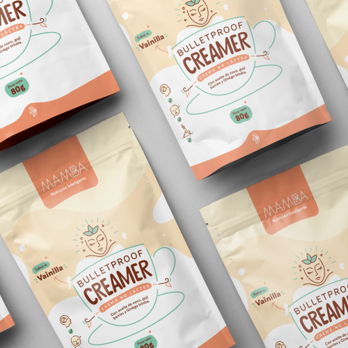 Crema no Láctea BulletProof Creamer Sabor Vainilla x80Gr MAMBA Vita