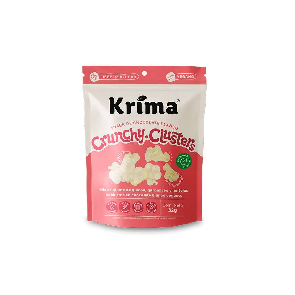 Crunchy Cluster Chocolate Blanco x 32gr Krima
