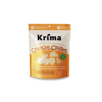 Crunchy Cluster Chocolate Blanco y Canela x 32gr Krima