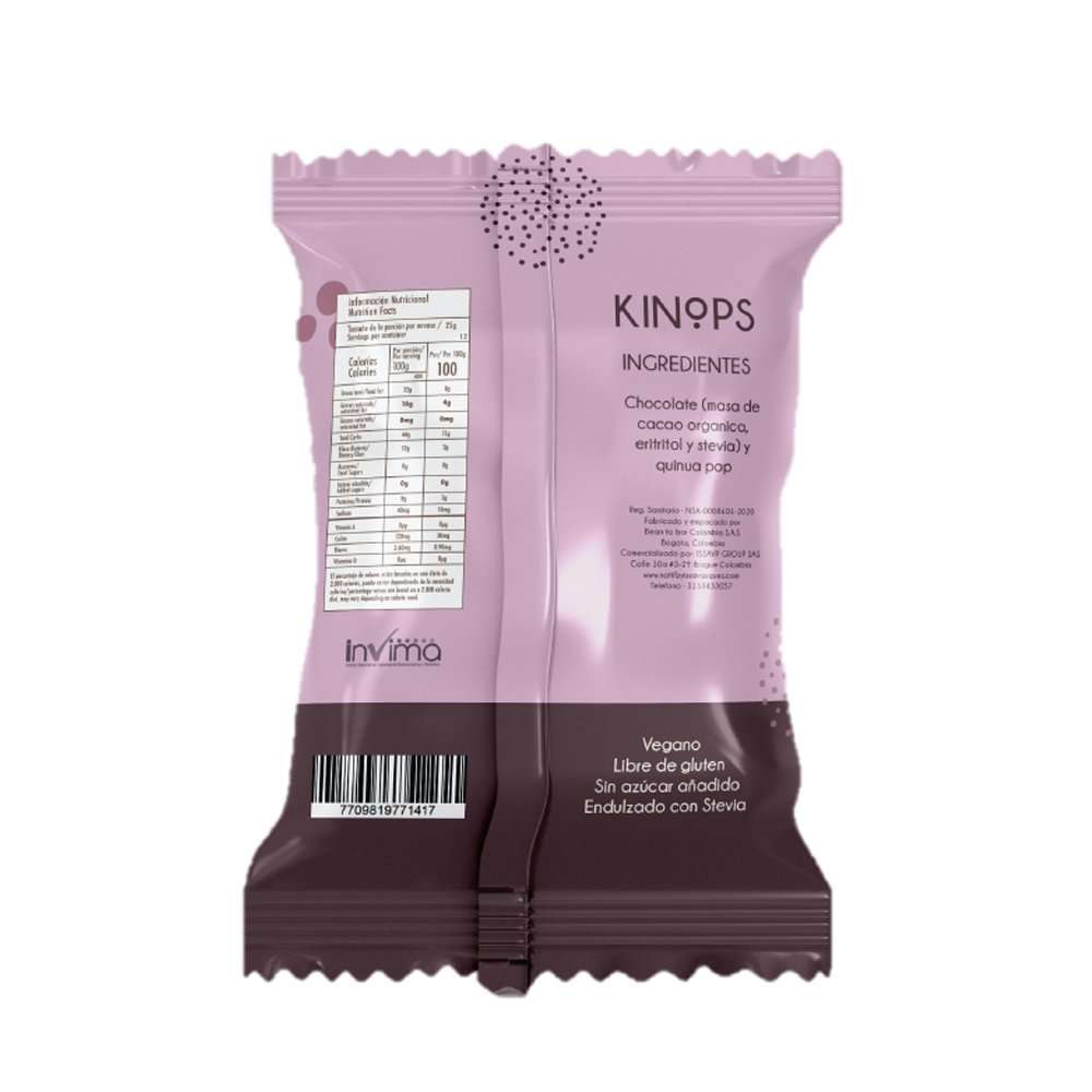 Kinops Chocolate Oscuro x 30g Natif