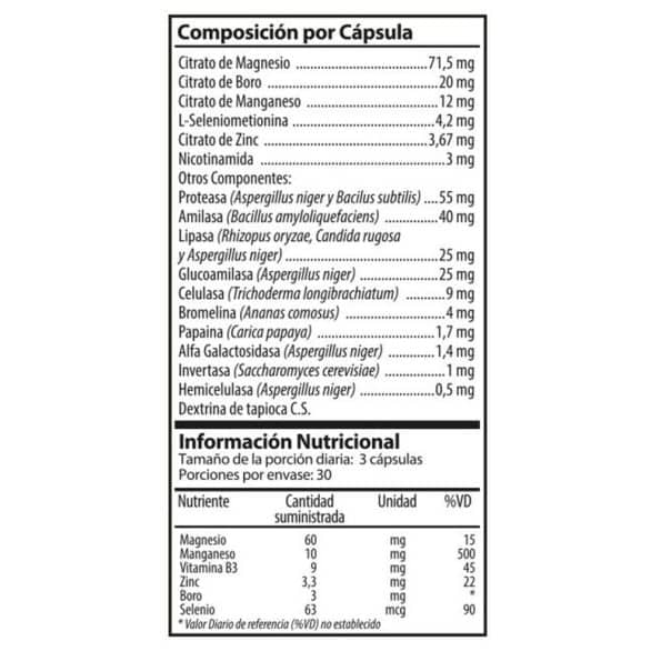 Vegezym x 90 Capsulas Nutrabiotics