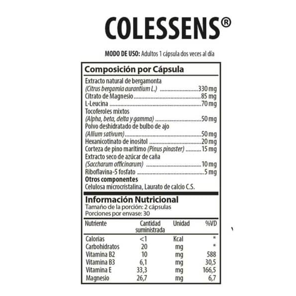 Colessens x 60x Capsulas Nutrabiotics