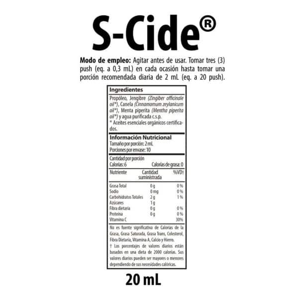 S-Cide x20ml Nutrabiotics