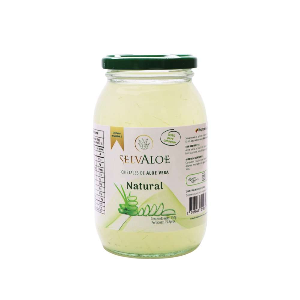 Cristales Aloe Vera Natural 454ml Selvaloe