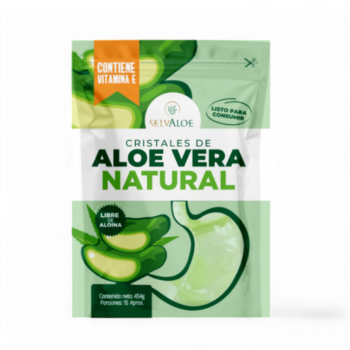 Cristales Aloe Vera Natural 454ml Selvaloe