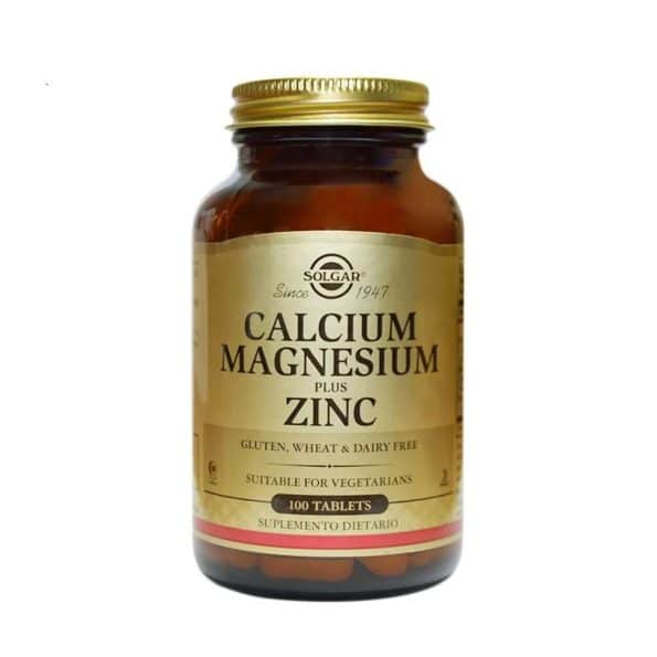 Calcium Magnesium y Zinc x100 tabletas Solgar