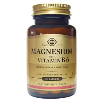 Magnesium With Vitamin B6 x100 Capsulas 25g Solgar