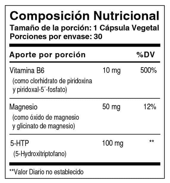 5 HTP 100mg X 30 Capsulas Solgar