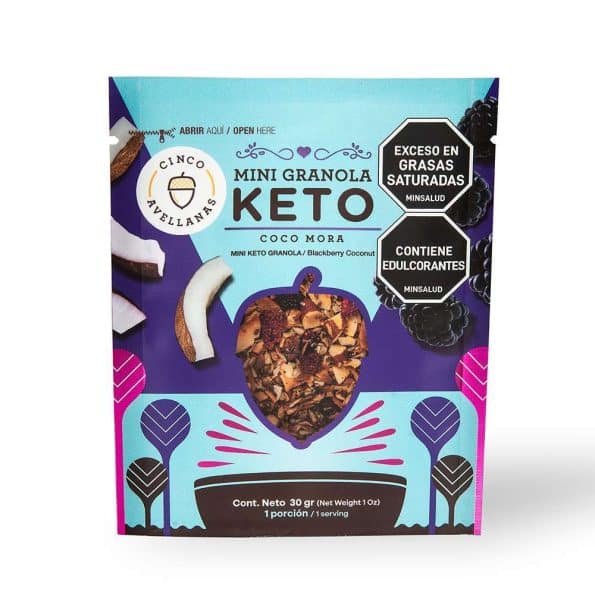 Granola Keto Choco Canela x30Gr Cinco Avellanas