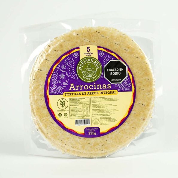 Tortilla de Arroz Integral x 225g Maria Pilera