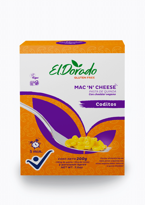 Pasta Coditos Mac n Cheese x200gr El Dorado