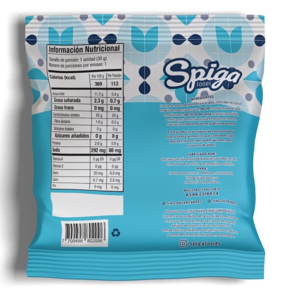 14114-Mini-Cookies-Chocolate-30-Gr-Spiga-Foods