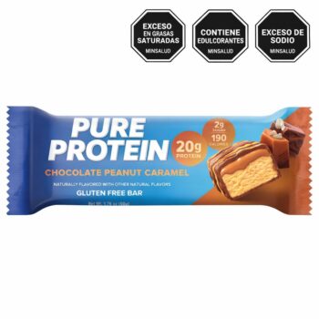Barra de proteina mani y caramelo 50gr Pure protein
